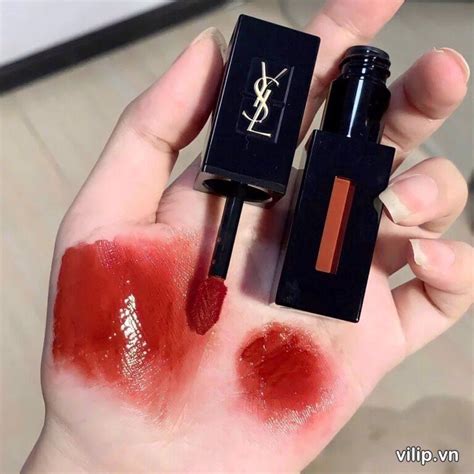 son màu cam đất của ysl|Review Son YSL Vinyl Cream Lip Stain 416 Psychedelic Chili.